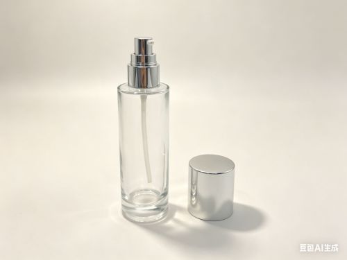 100ml圆形玻璃乳液瓶盖套装
