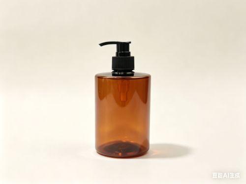 28-500ml茶色圆形PET乳液瓶盖套装