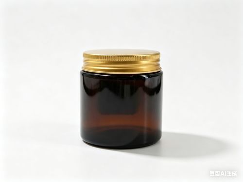 56-120ml茶色玻璃广口瓶盖套装