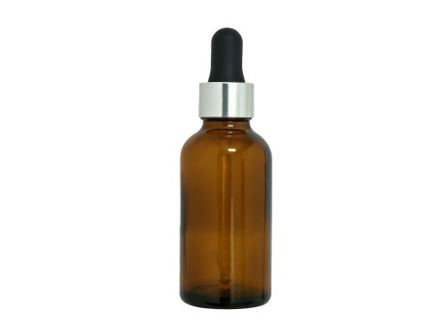 60ml黑盖银边茶瓶滴剂玻璃瓶盖套装