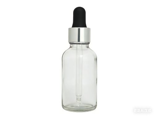 30ml黑头银边滴管透明玻璃瓶盖套装