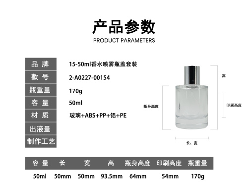 15-50ml香水喷雾瓶盖套装