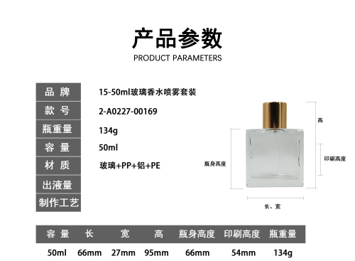 15-50ml玻璃香水喷雾套装