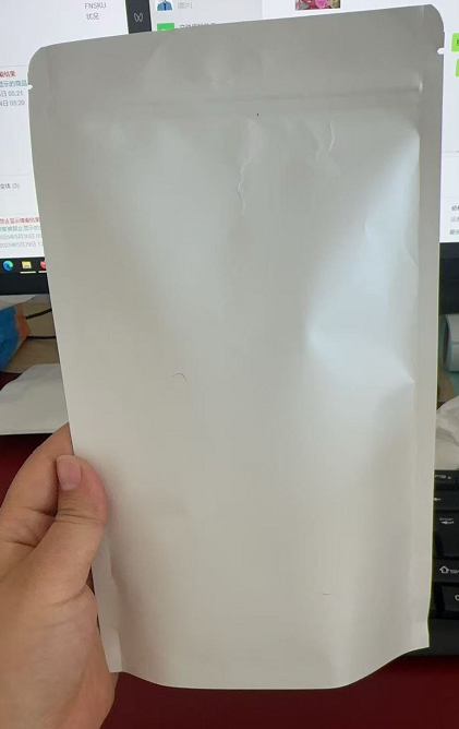 白镀铝牛皮纸自立袋