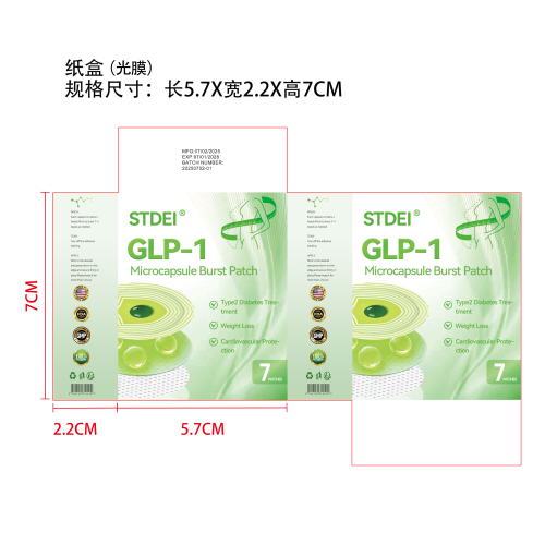 身体护理贴片纸盒（光膜）