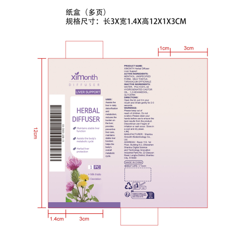 草本护肝净化棒纸盒（多页）