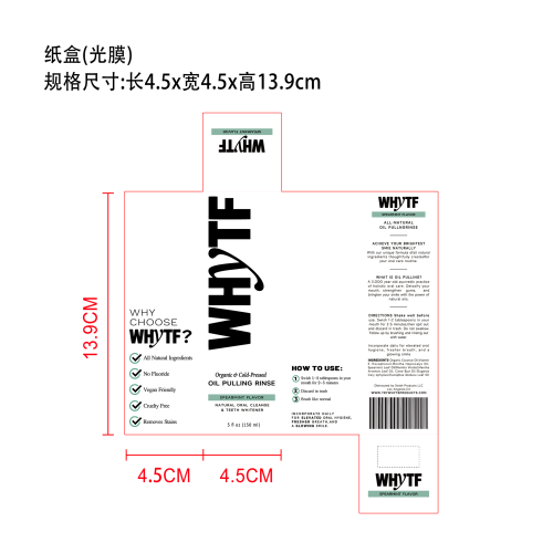 留兰香薄荷漱口水纸盒(光膜)