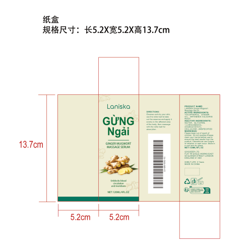 姜艾蒿滚轮按摩液纸盒