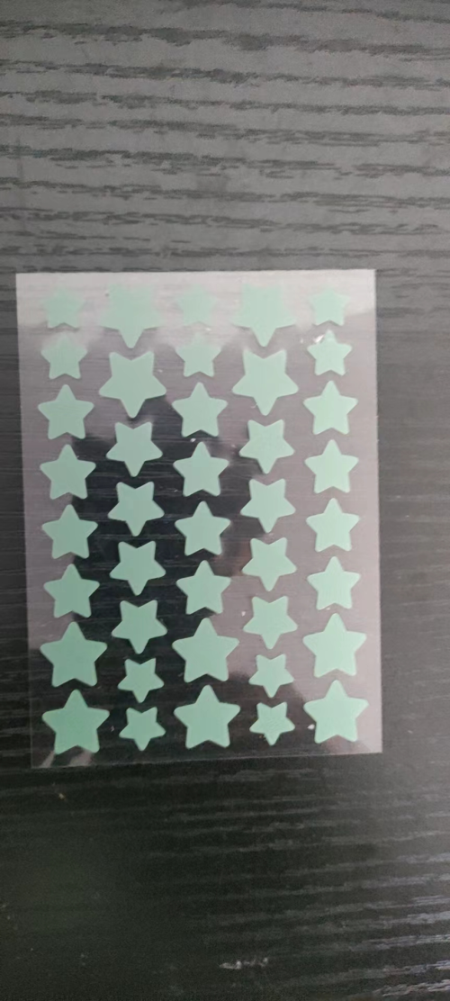 绿色40贴星星贴