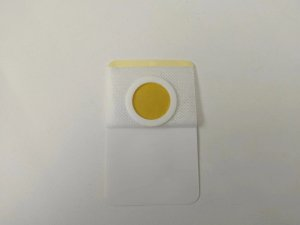 黄色内芯白色胶圈肚脐贴