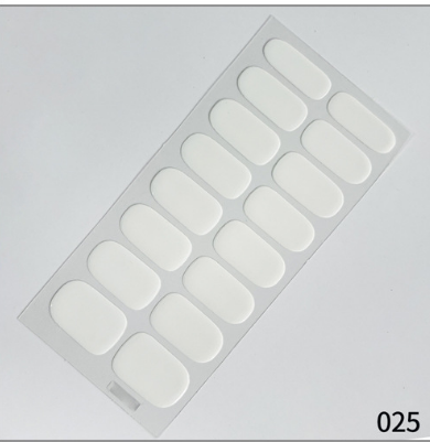 cs-025纯色白色指甲贴