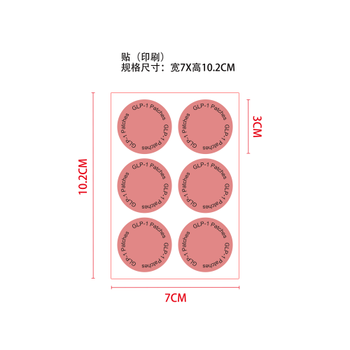 减肥辅助护理贴片印刷贴