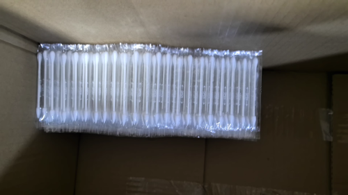 尖+圆头白色棉签