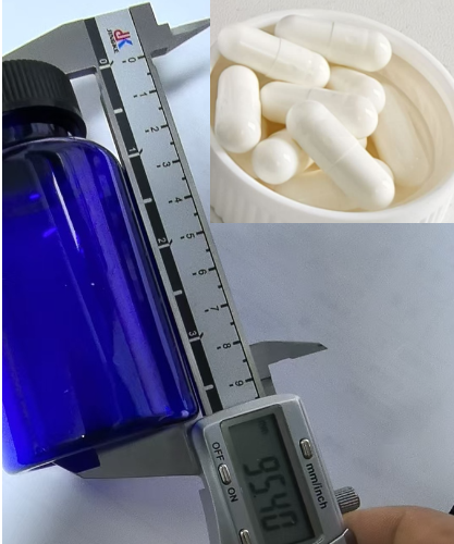150cc蓝瓶黑盖白胶囊（瓶含料）