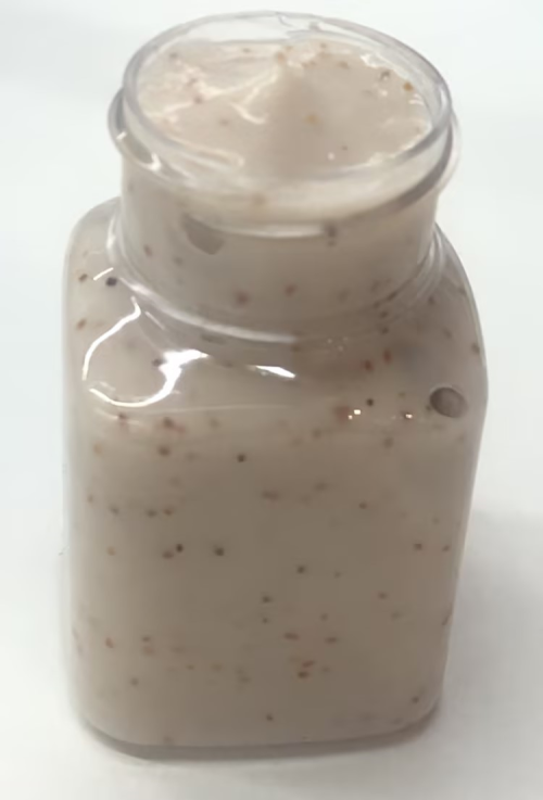 化妆品-米棕色清香味磨砂膏+核桃粒子