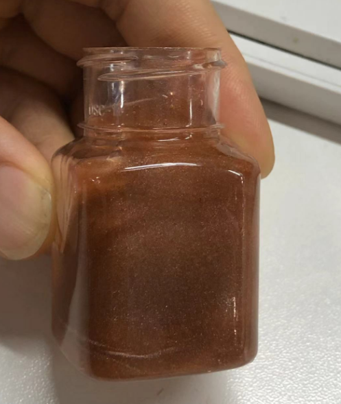 化妆品-焦糖色清香味保湿凝胶/啫喱+金粉