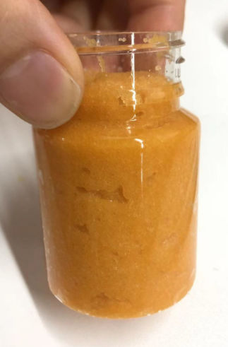 化妆品-橘黄色清香味头发磨砂膏