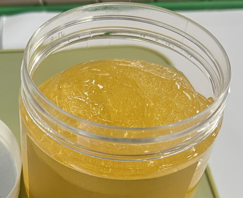 化妆品-橘黄色清香味定型油头啫喱