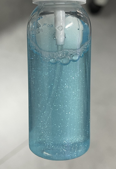 化妆品-蓝色清香味香水+珠光粉