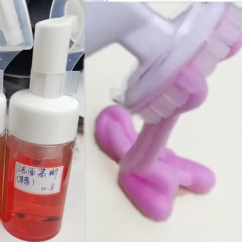化妆品-粉色清香味洁面慕斯