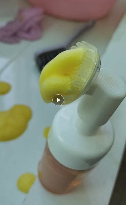 化妆品-黄色清香味洁面慕斯2号