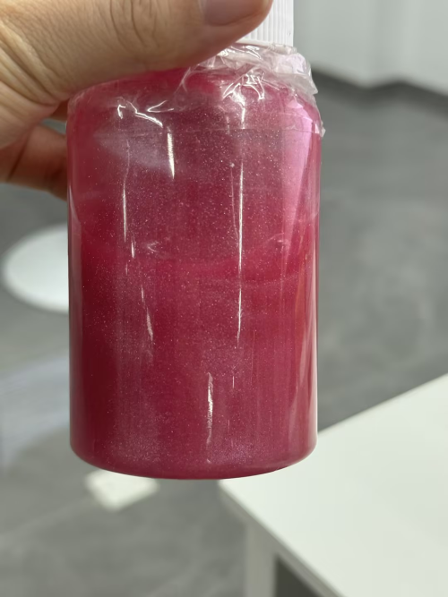 化妆品-玫红色珠光身体油