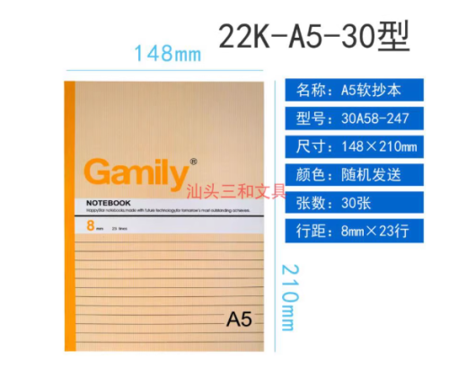 A5笔记本