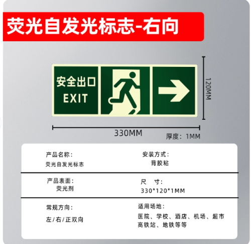 安全出口指示标（右)