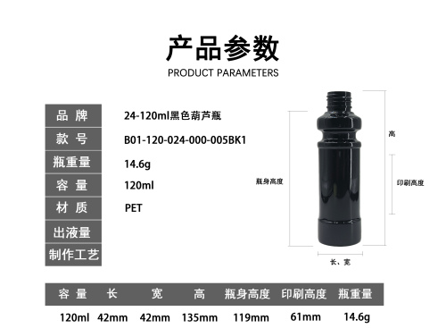 24-120ml黑色葫芦瓶