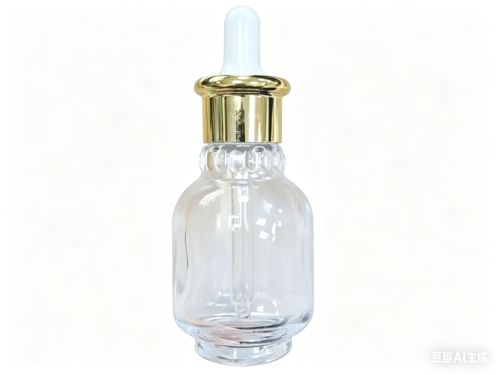 30ml金色滴管透明玻璃瓶盖套装