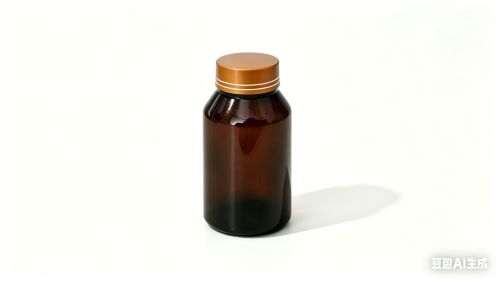 120ml茶色斜肩瓶+金色双切盖套装