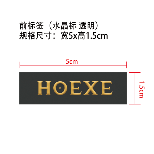 甜美水晶花朵长耳环前标签（透明）（水晶标）