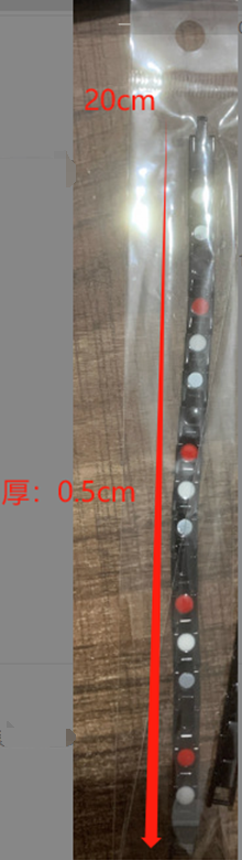 黑色细单排手链