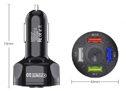 4USB车载充电器