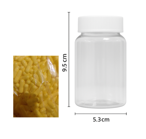 150cc黄色胶囊壳胶囊（瓶含料）