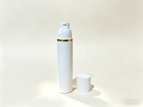 50ml光面白色金边乳液瓶盖套装