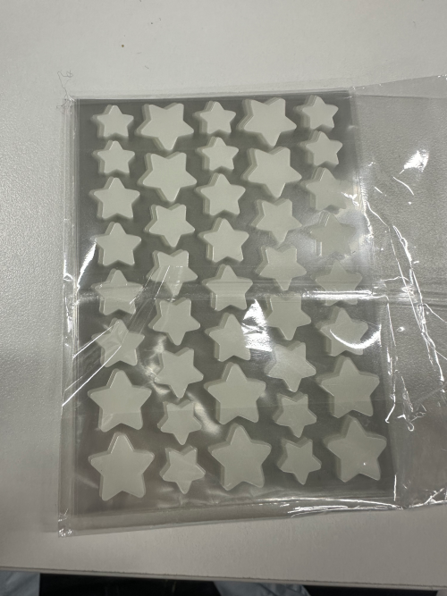 透明色星星贴