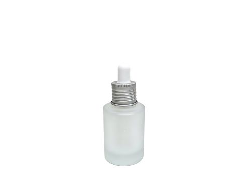 18-30ml蒙砂圆柱玻璃滴管瓶盖套装
