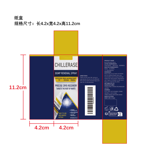 局部净肤喷雾纸盒