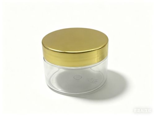 68-100ml透明圆形pet广口瓶金盖套装