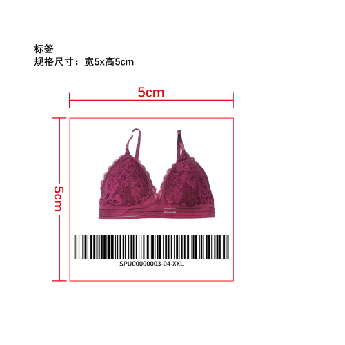 蕾丝聚拢内衣  标签