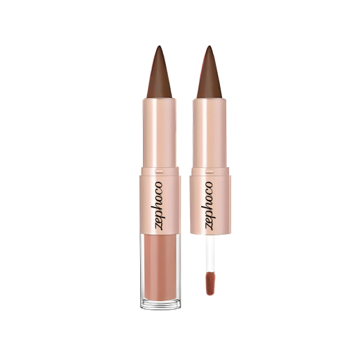 二合一镜面唇釉（可可色+裸色）印刷管含料