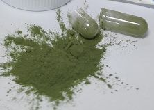 食品-透明胶囊壳绿色粉末0#胶囊