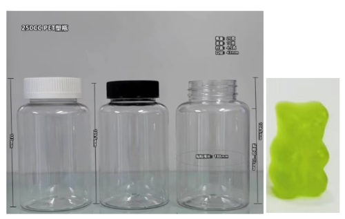 250cc小熊绿色青苹果味软糖（瓶含料）