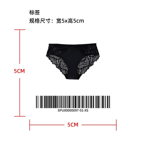 精致蕾丝性感透气内裤  标签
