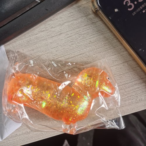 闪片腊肠犬挤压玩具（袋含料）