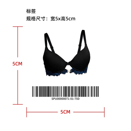V领镂空蕾丝聚拢内衣   标签