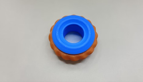 旋转解压指环（橙色+青蓝色）