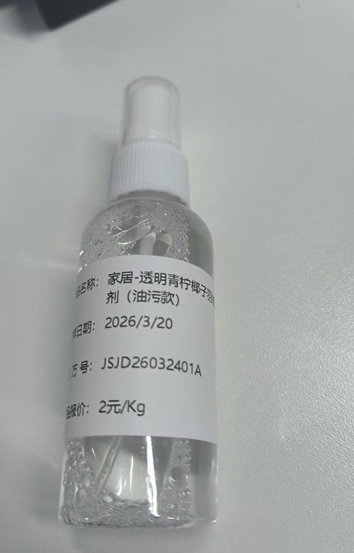 家居-透明青柠椰子味羽绒清洁剂（油污款）（JSJD26032401A）