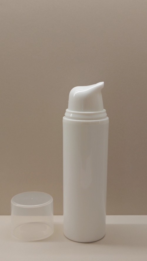 30g白色鸟嘴乳液按压瓶盖套装(磨砂透明盖)